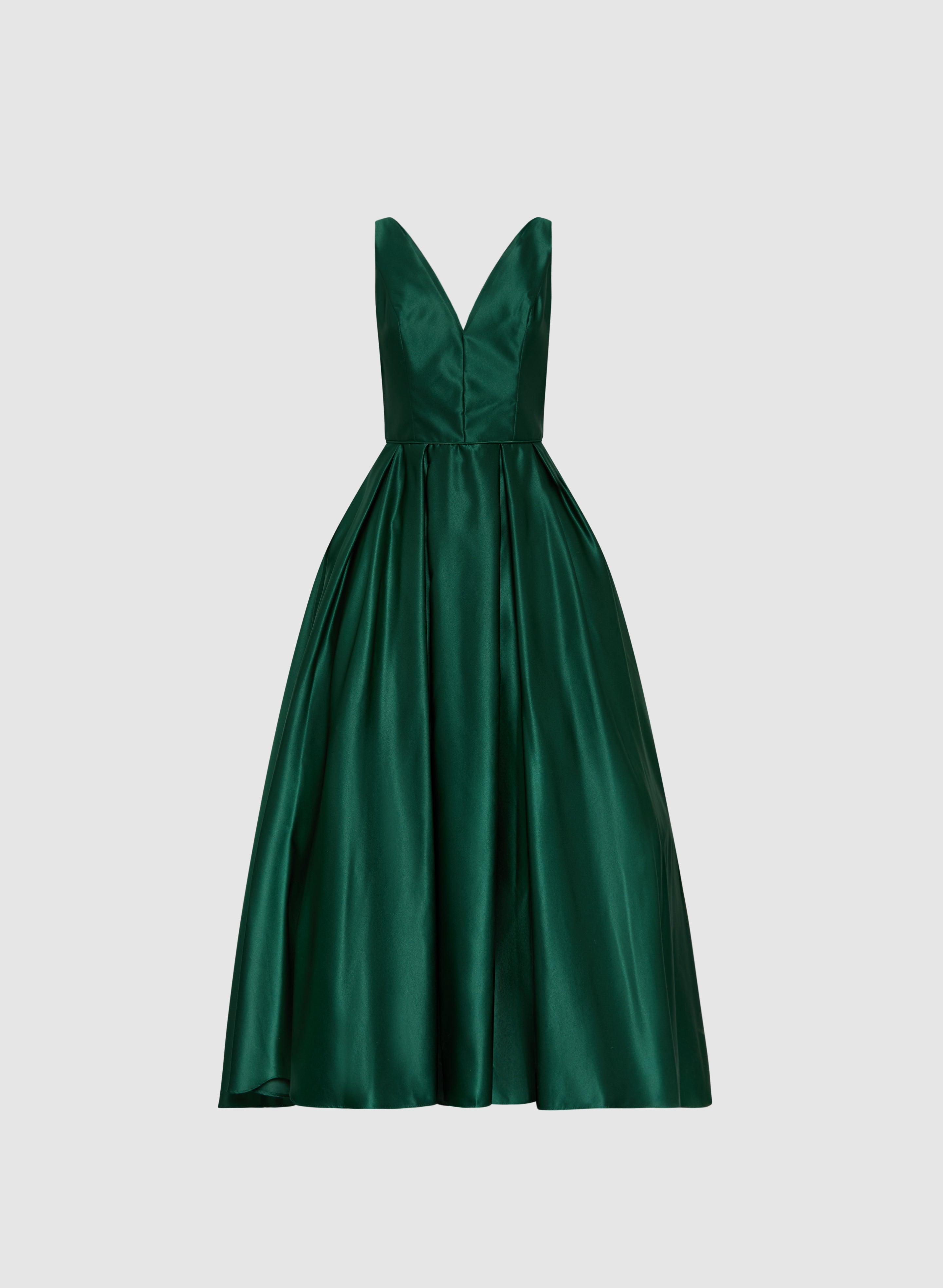 Asymmetric V-Neck Dress