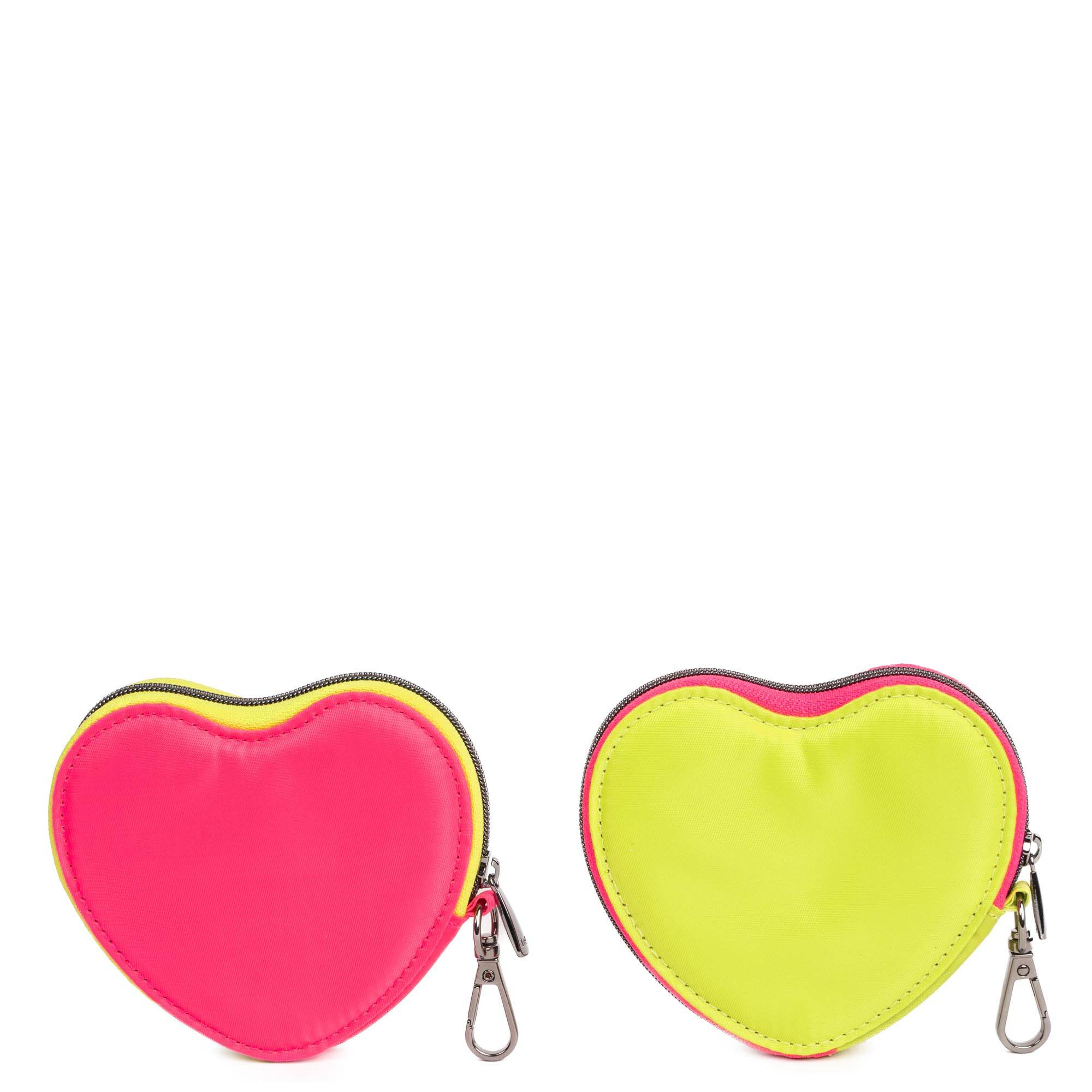 Heart Pouch 2pc Set - Two-Tone