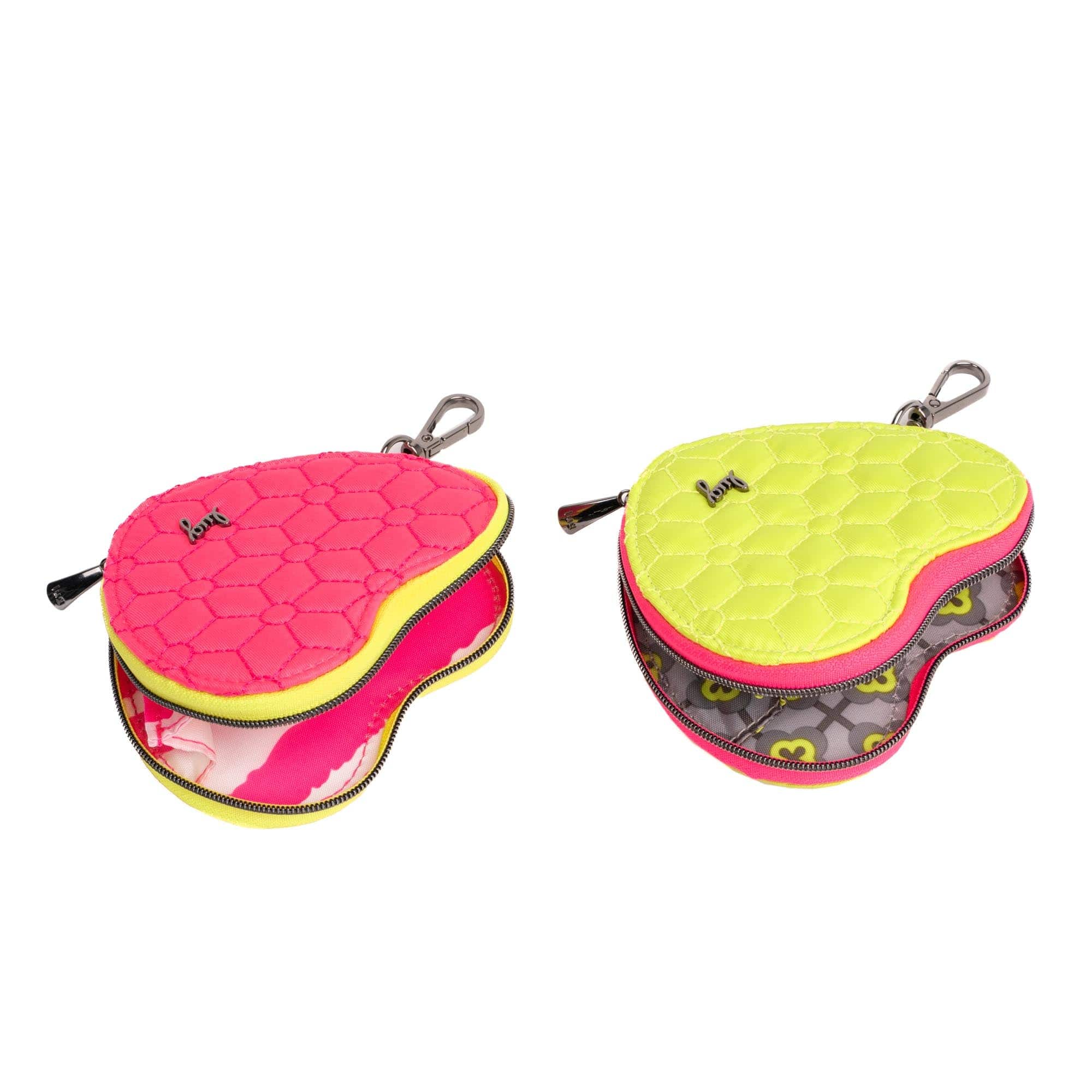 Heart Pouch 2pc Set - Two-Tone
