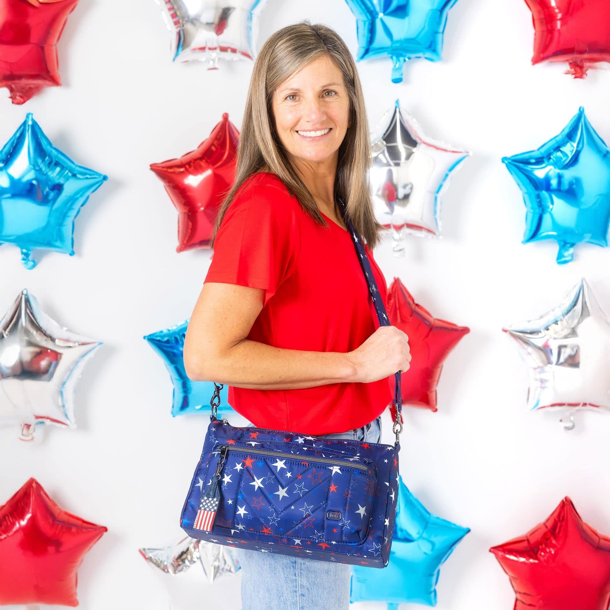 Stretch LE Crossbody Bag - Patriotic
