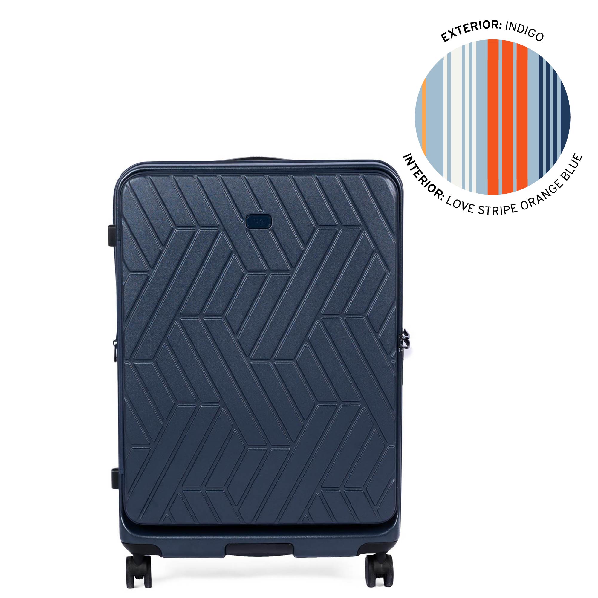 Box Truck Hard Sided Wheelie Checked Bag
