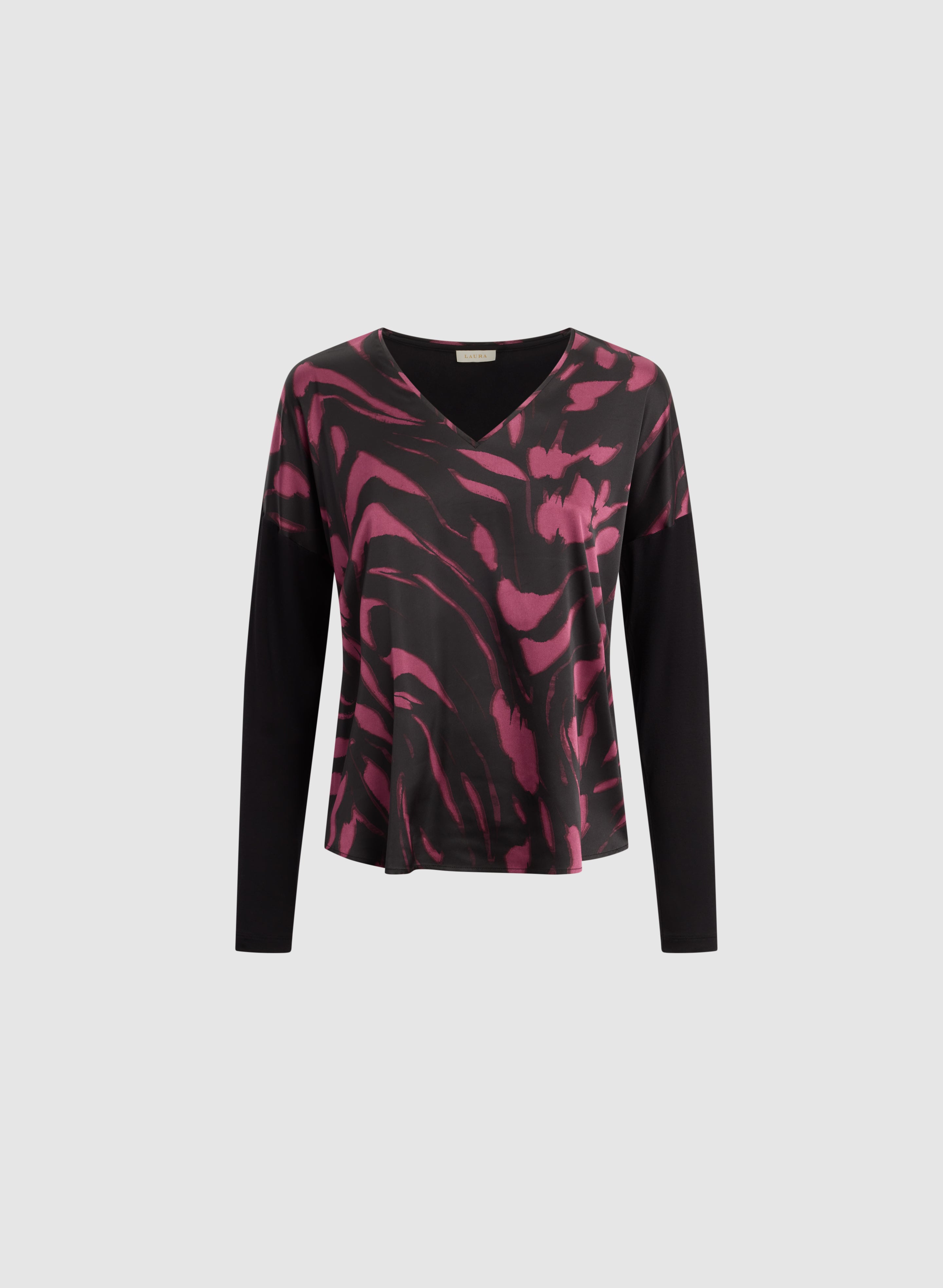 Abstract Long Sleeve Top