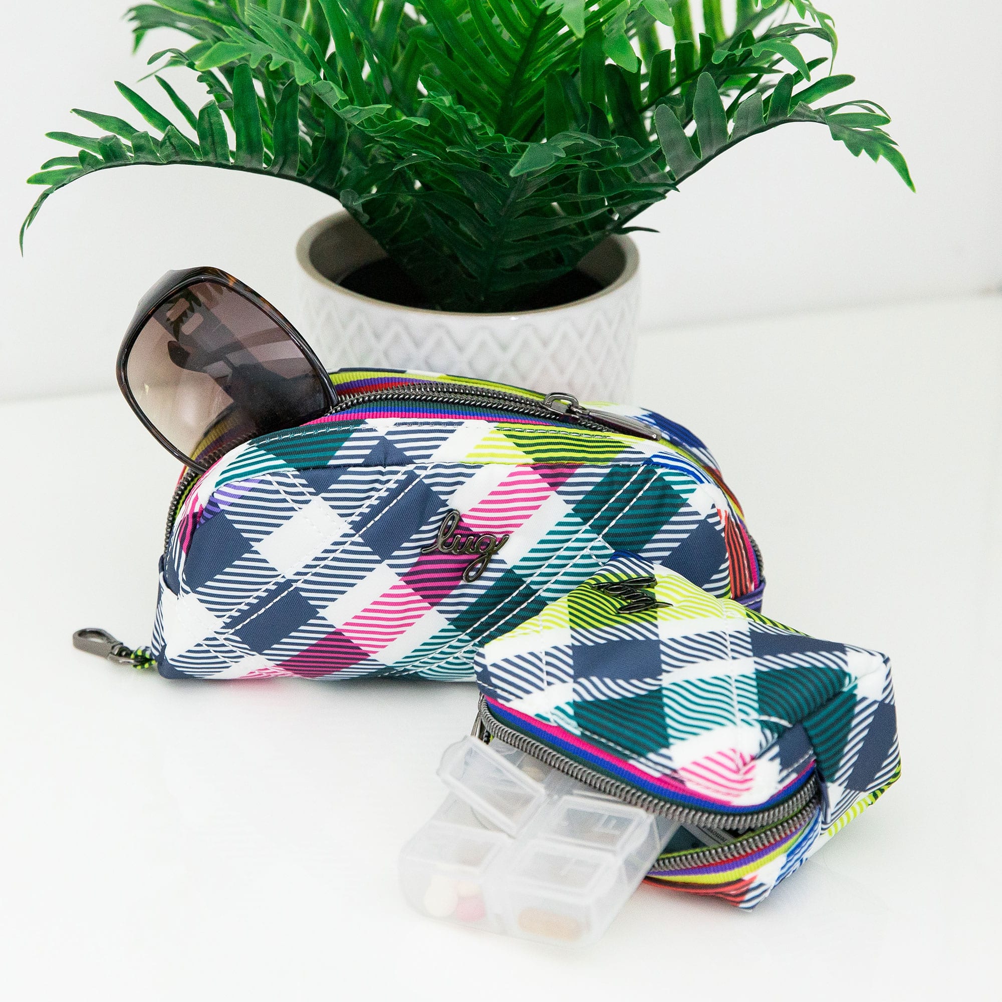 Bobsled XL Eyeglass Case & Choo Choo Mini Pill Box Set