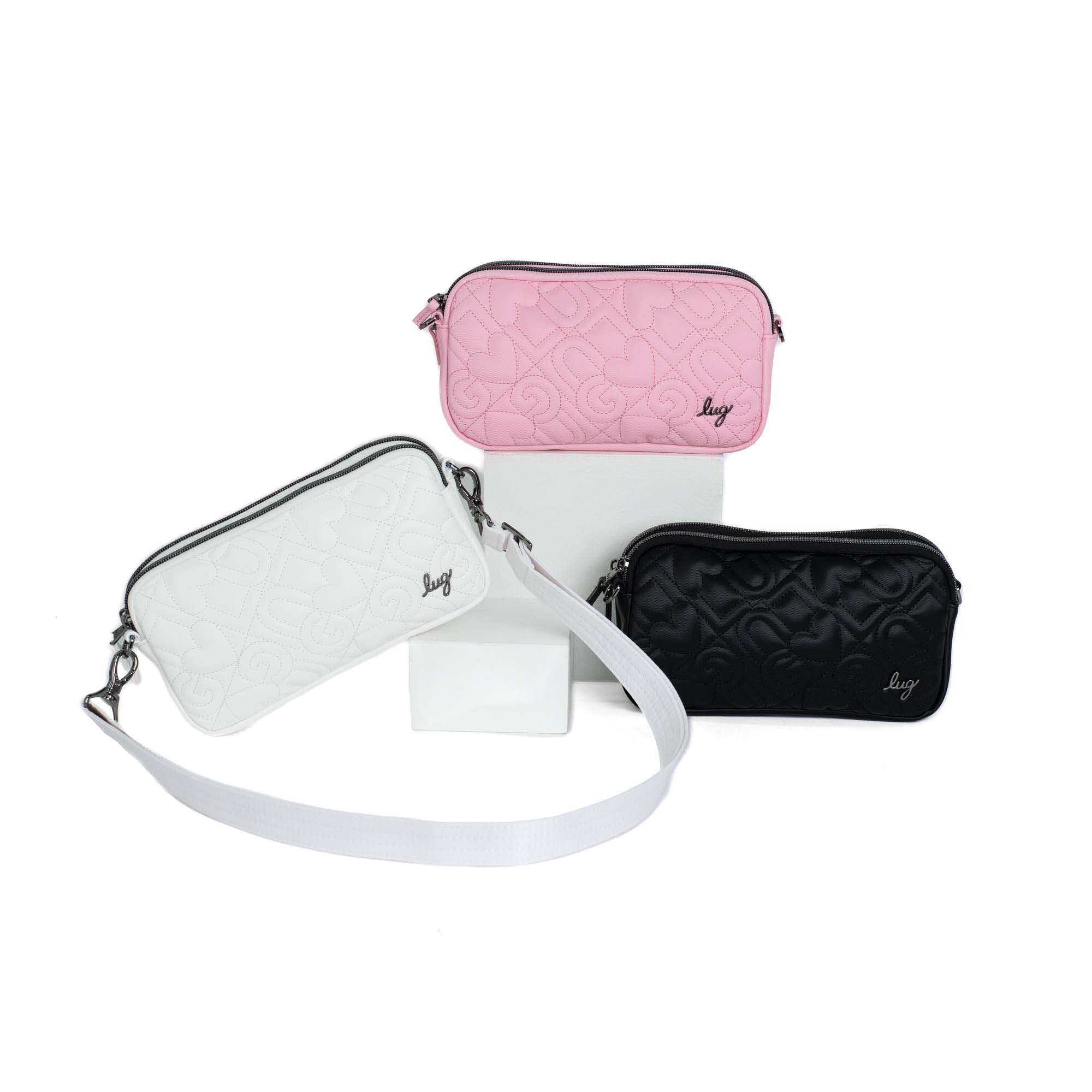 Coupe XL Love Satin Luxe Convertible Crossbody Bag