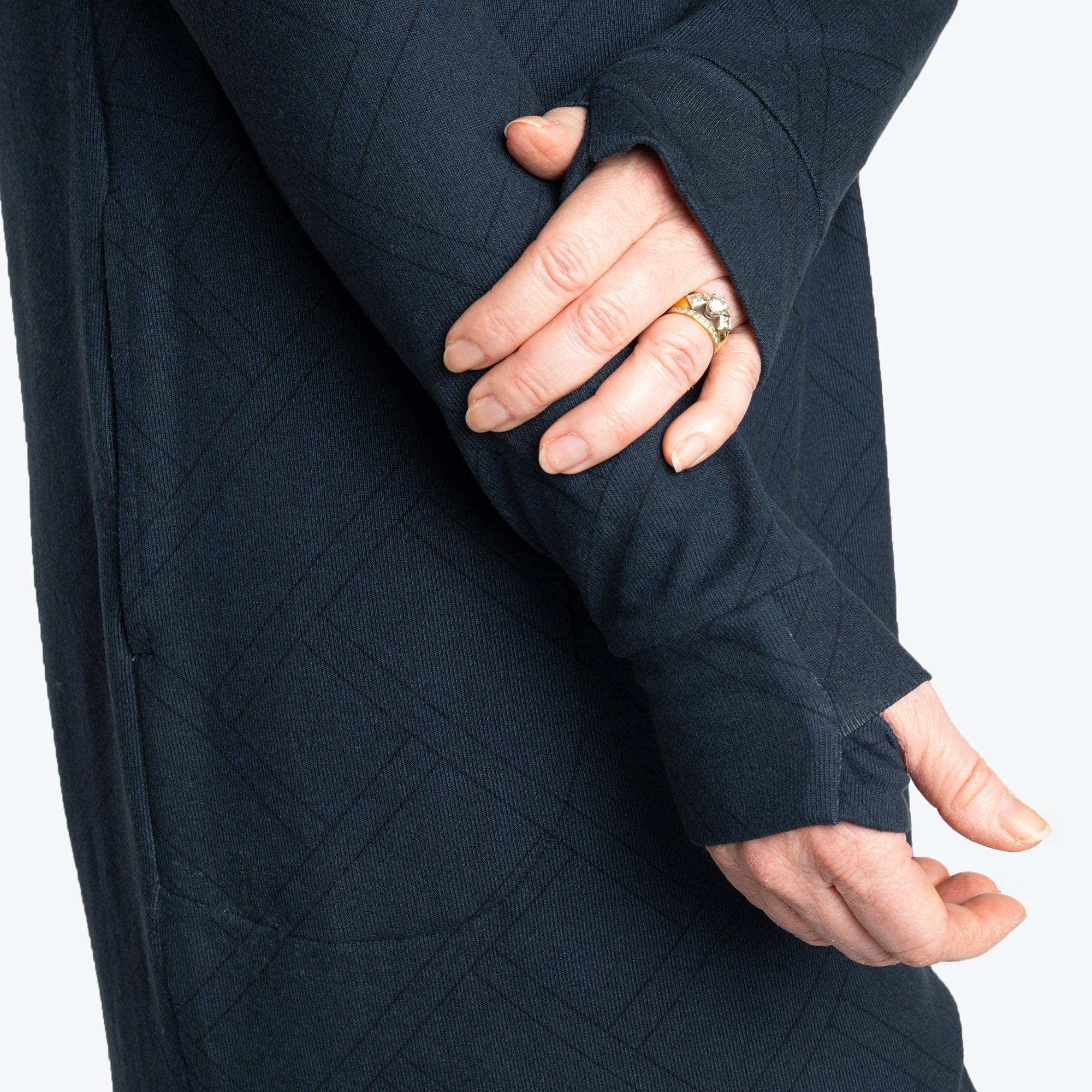 Dilly Dally Brushed Sweater Knit Lounge Dress