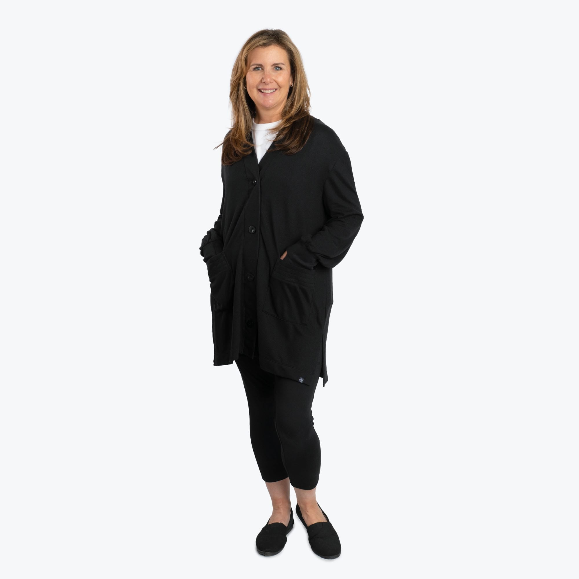 Dolly Brushed Sweater Knit Button Front Cardigan