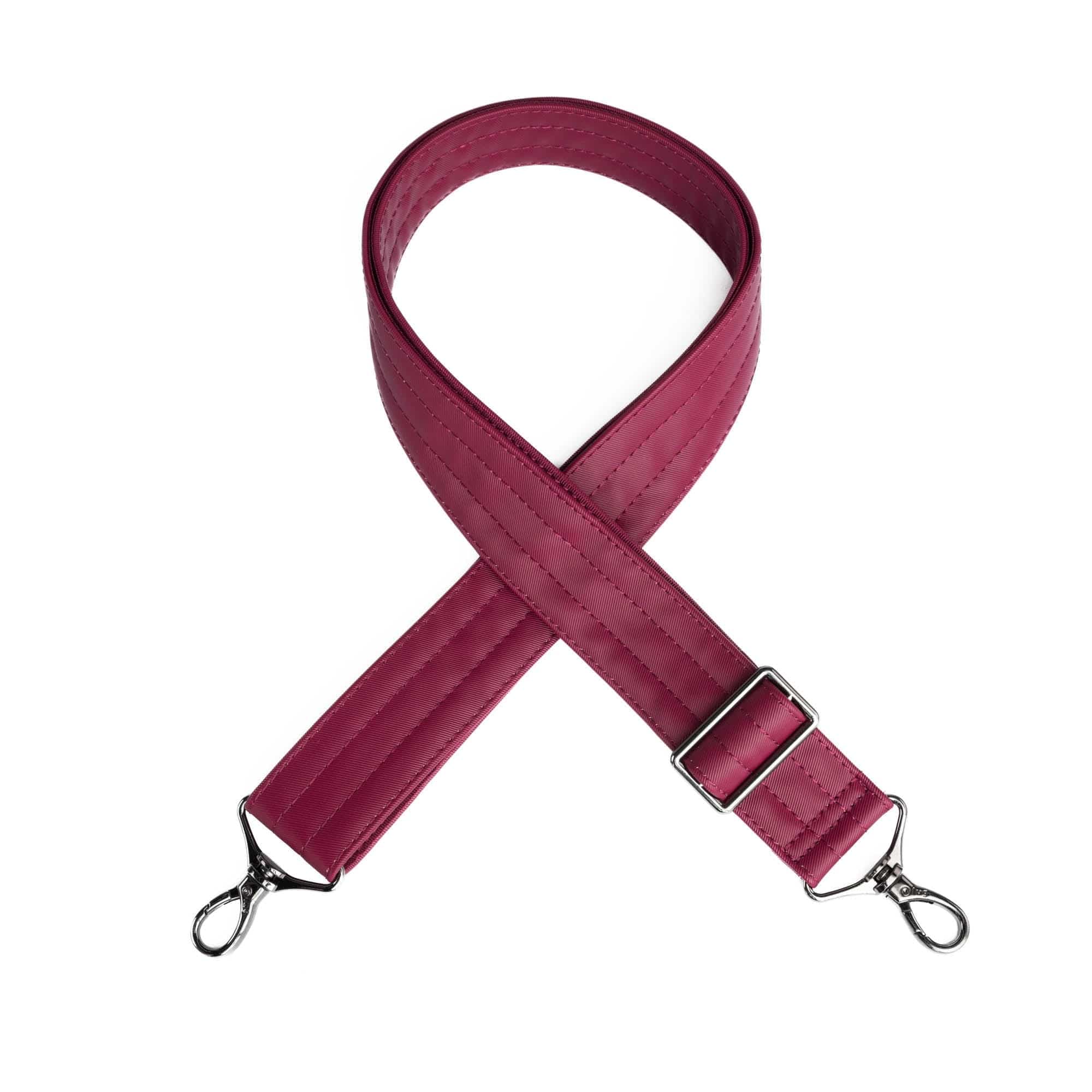 Adjustable Webbed Satin Luxe VL Bag Strap - 1.5
