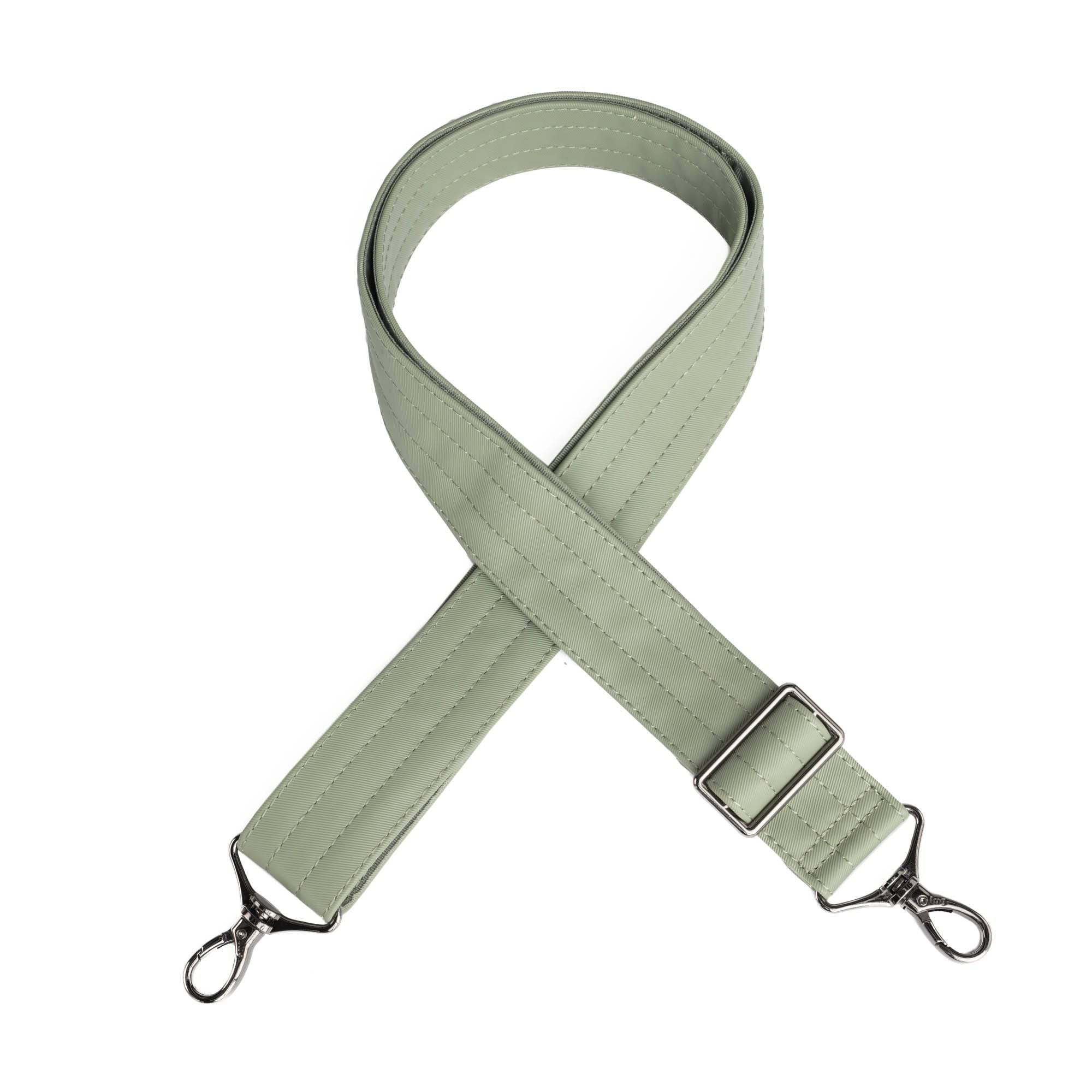 Adjustable Webbed Satin Luxe VL Bag Strap - 1.5