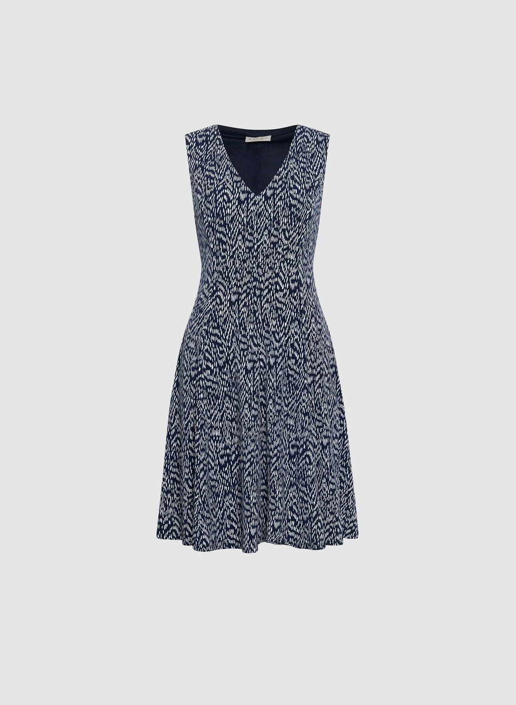 Abstract Motif Jersey Day Dress