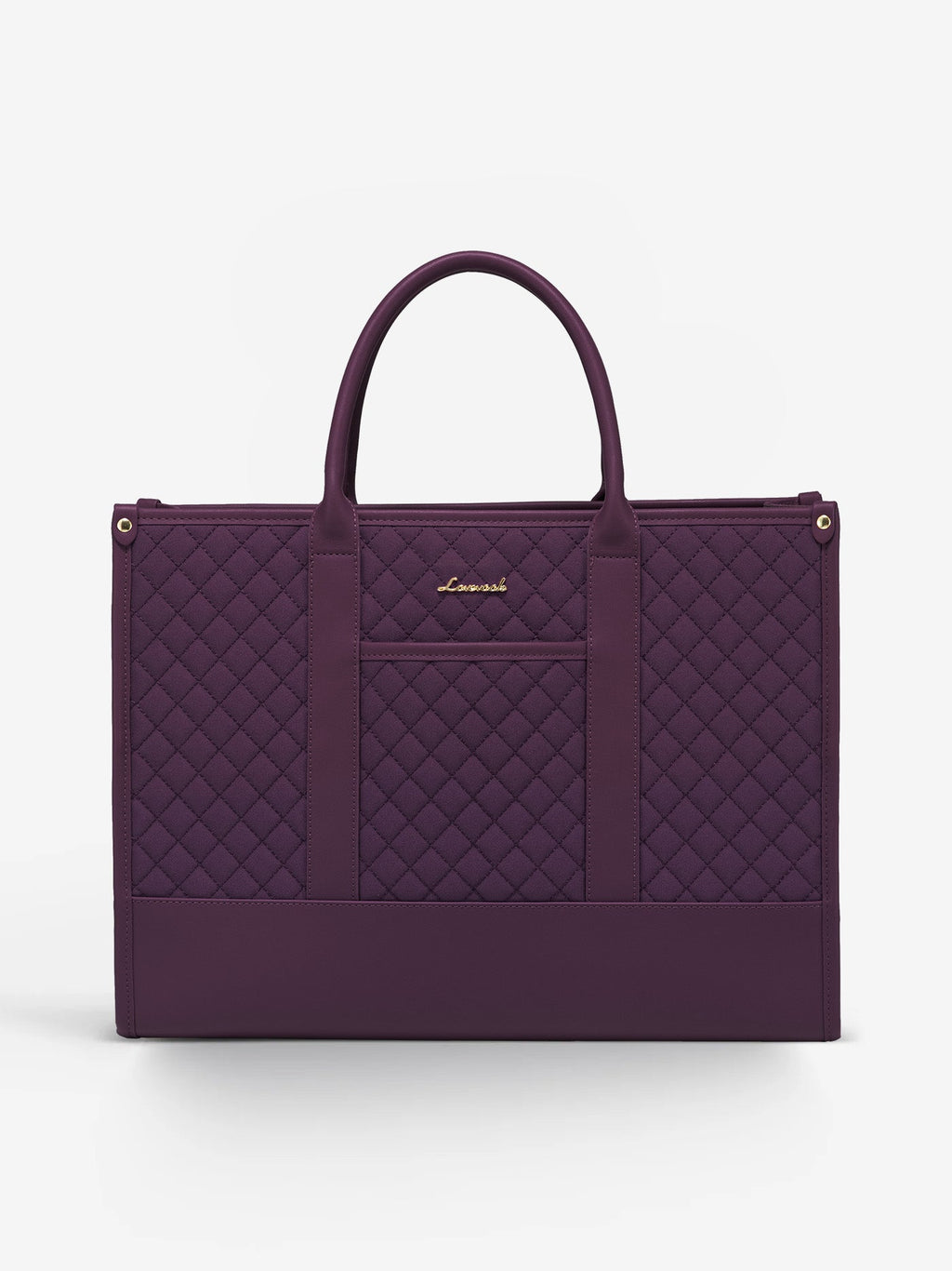 2 Pcs Quilted Laptop Tote Bag, 15.6 17