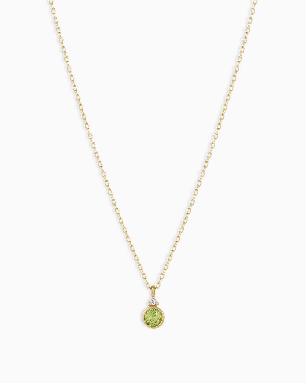 14k Gold Birthstone Necklace