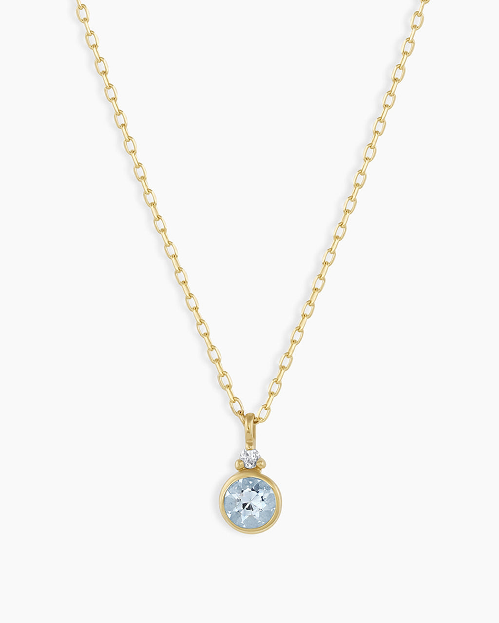 14k Gold Birthstone Necklace
