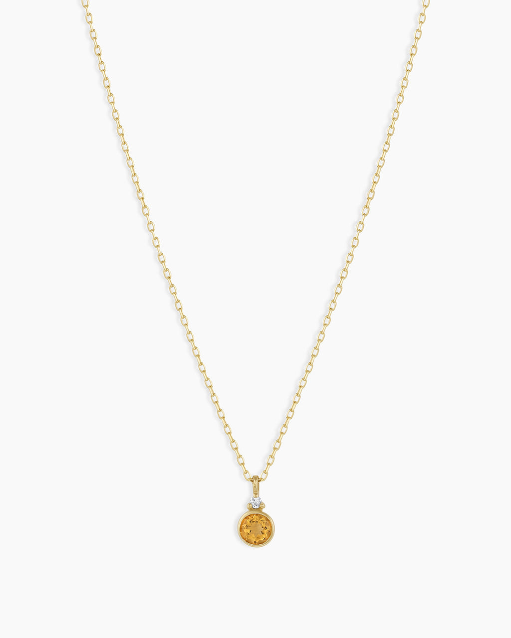 14k Gold Birthstone Necklace