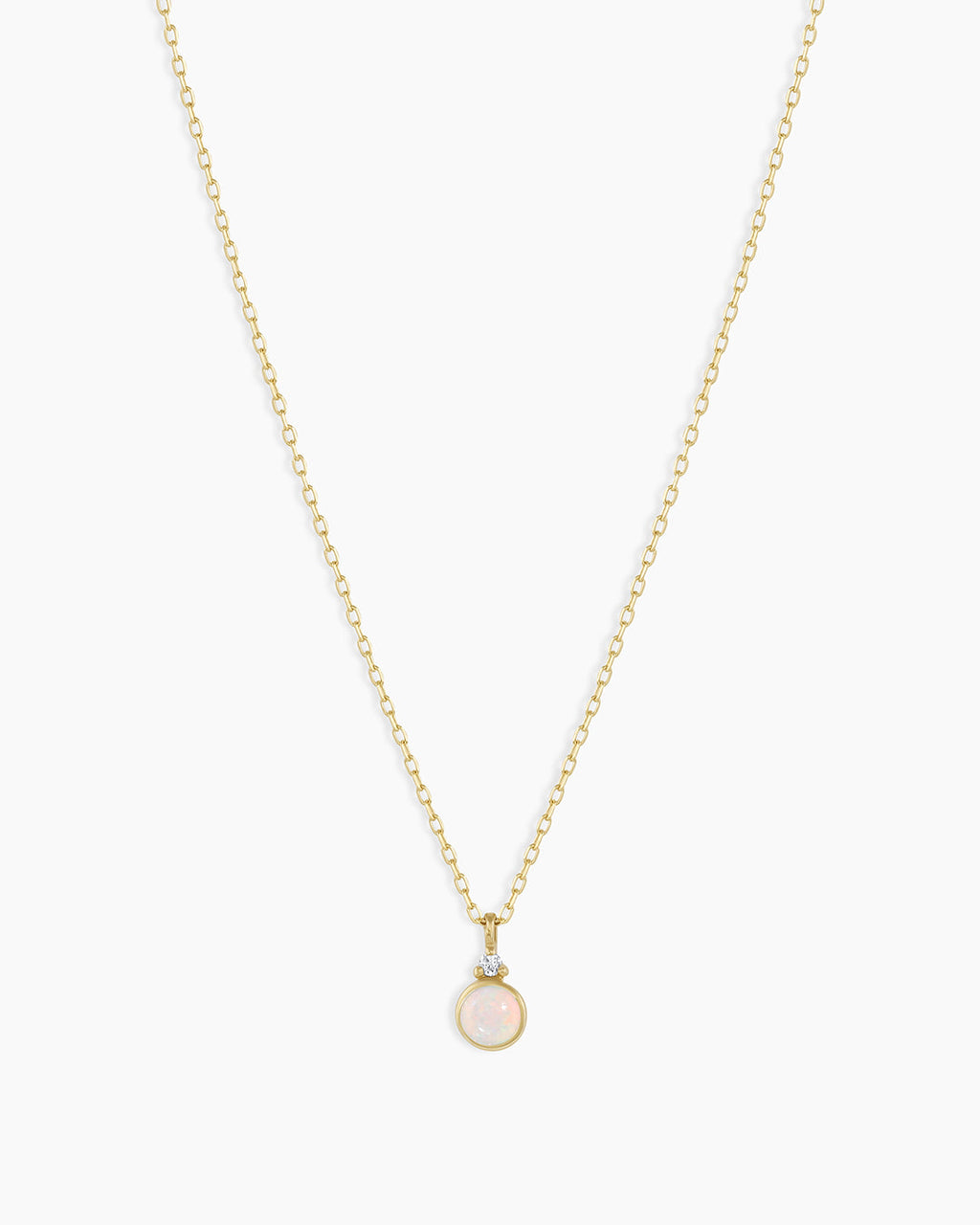 14k Gold Birthstone Necklace