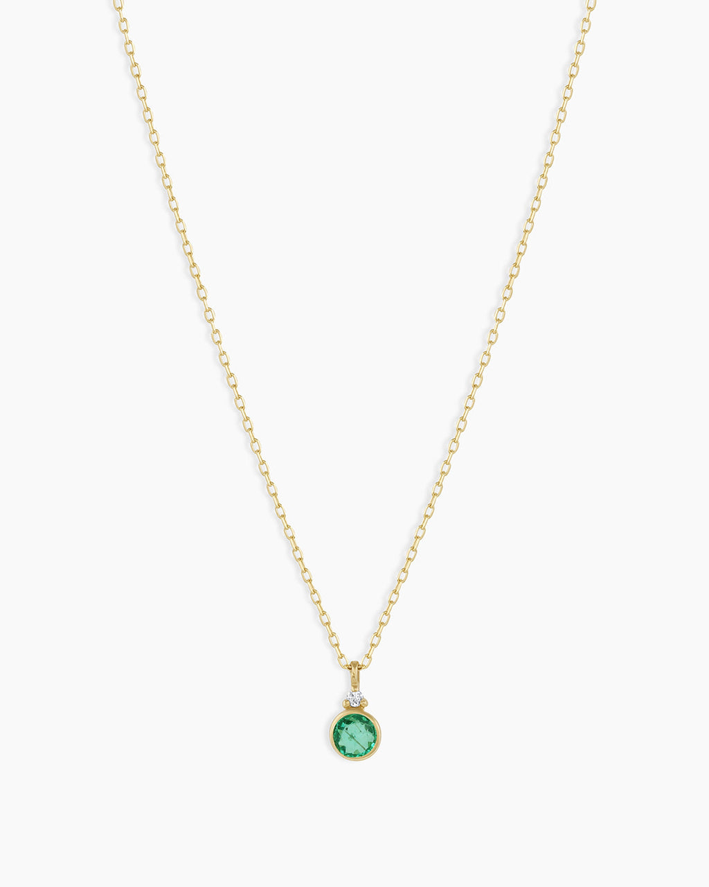 14k Gold Birthstone Necklace