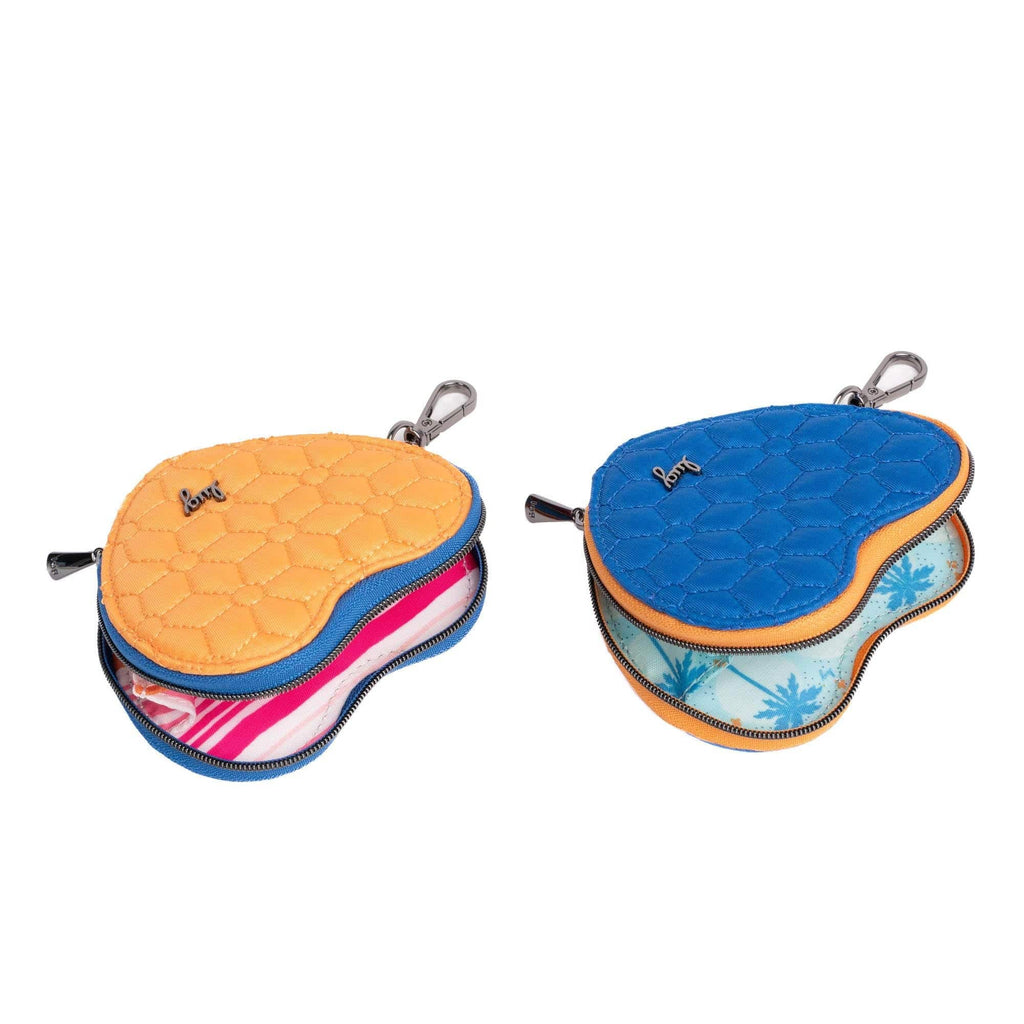 Heart Pouch 2pc Set - Two-Tone