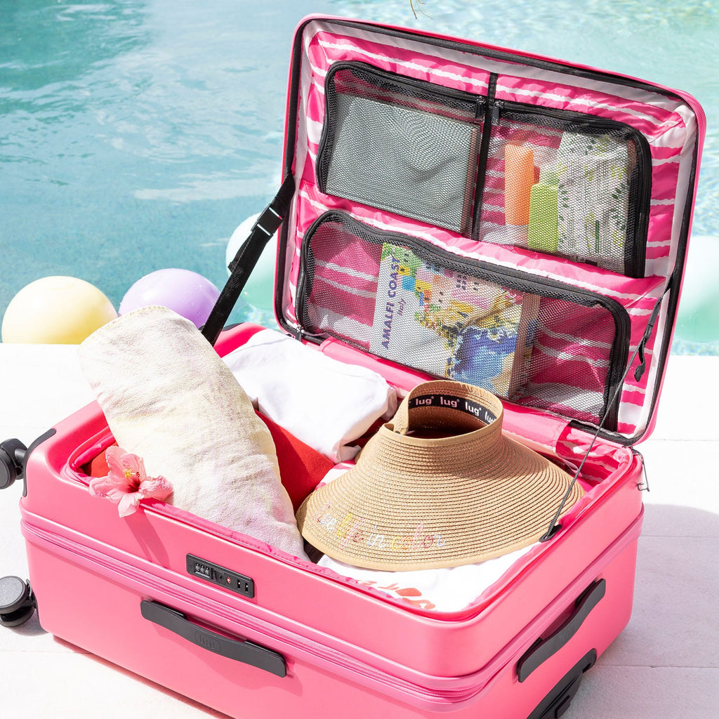 Box Truck Hard Sided Wheelie Checked Bag