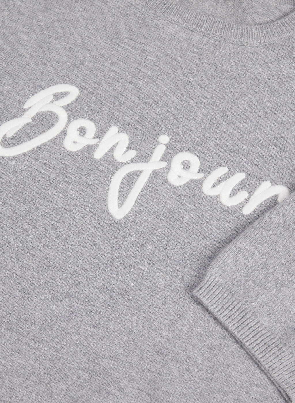 'Bonjour' Knit Pullover