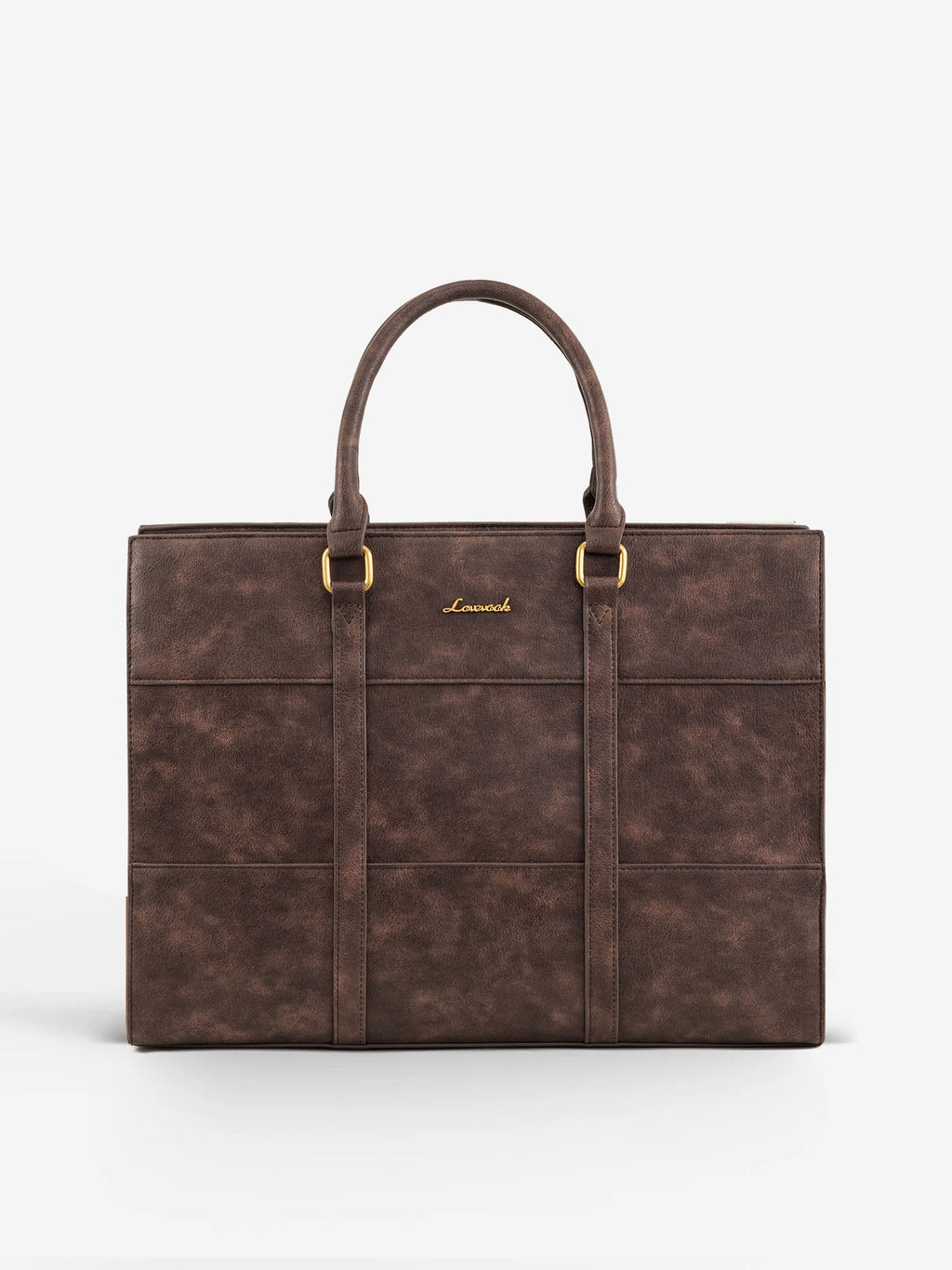 2Pcs Elegant Colorblock Tote Bag, 15.6