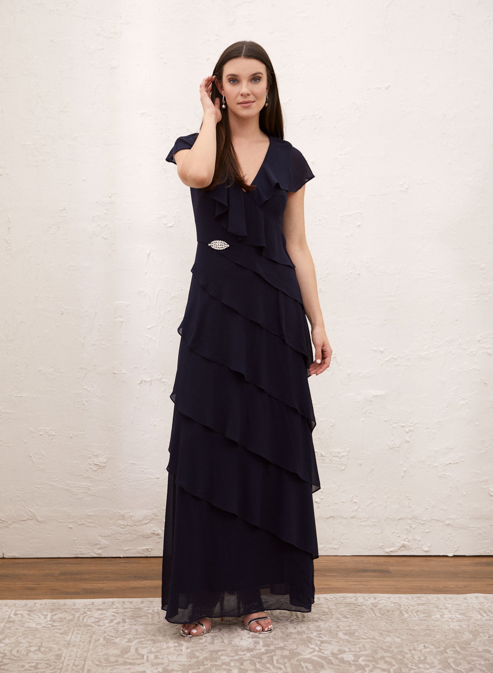 Asymmetric Tiered Dress