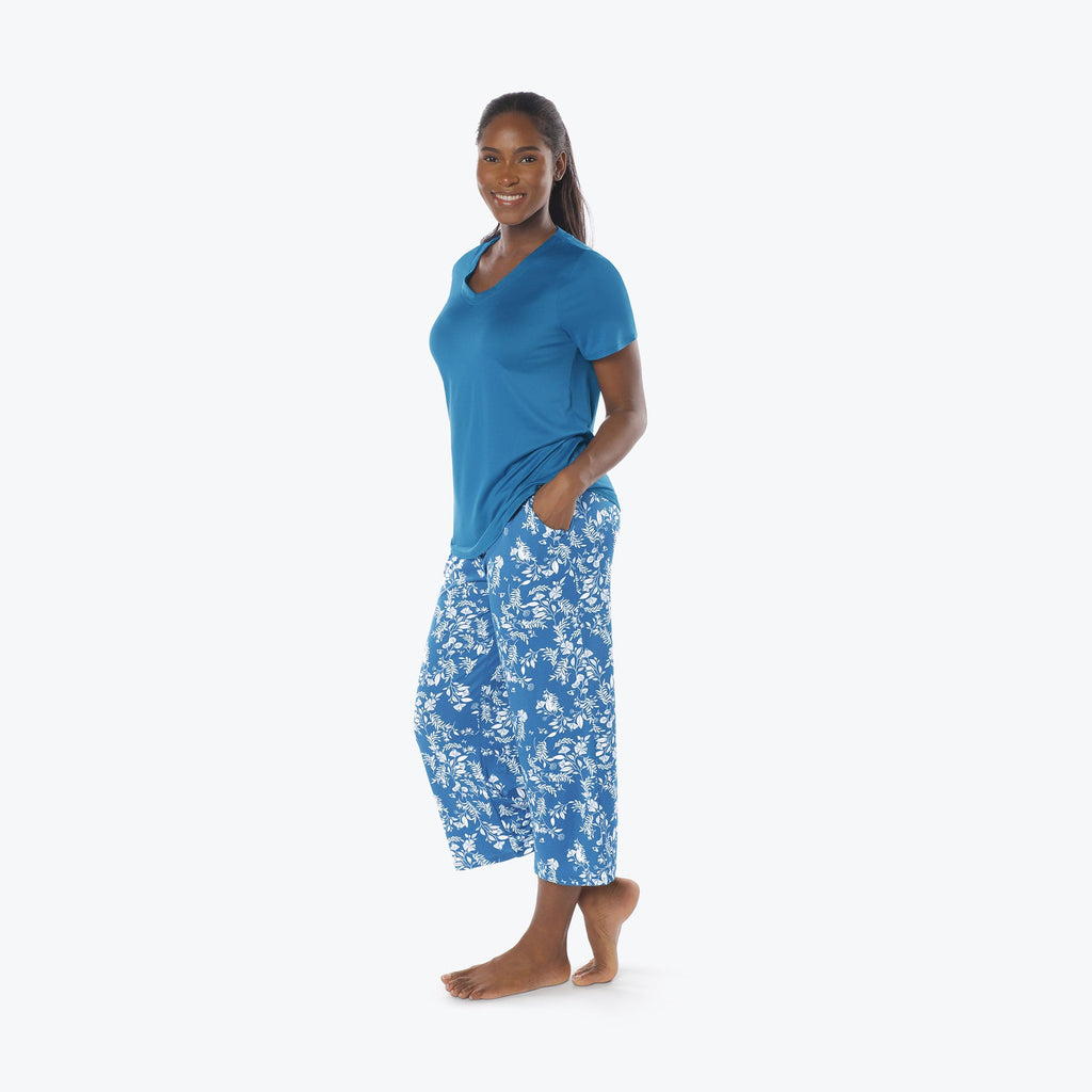 Boomerang Relaxed Tee & Cropped Pants Set