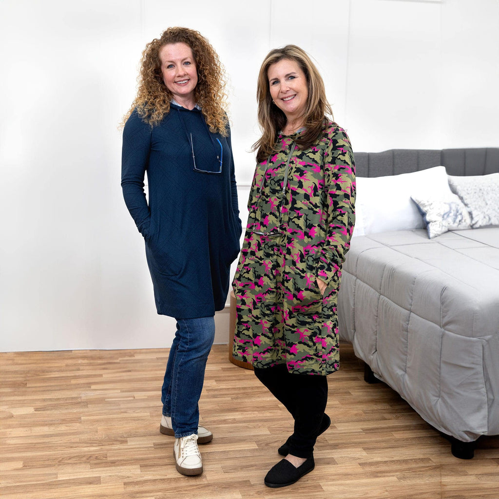 Dilly Dally Brushed Sweater Knit Lounge Dress