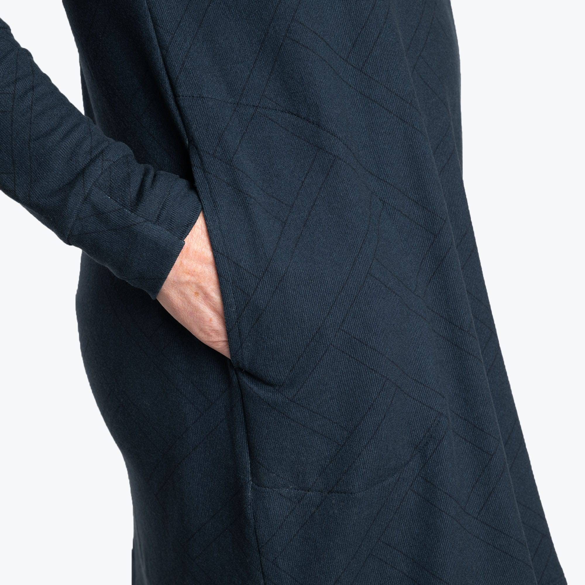 Dilly Dally Brushed Sweater Knit Lounge Dress