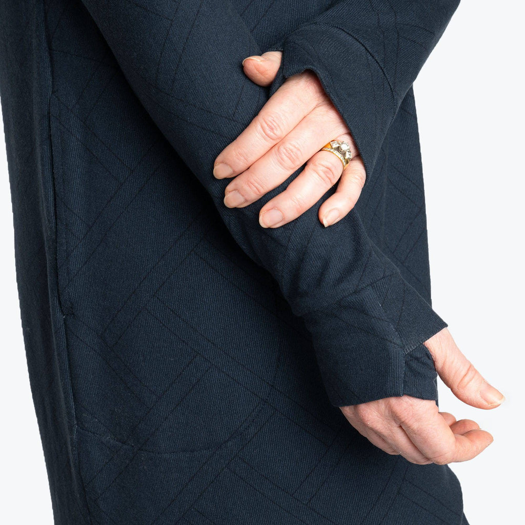 Dilly Dally Brushed Sweater Knit Lounge Dress