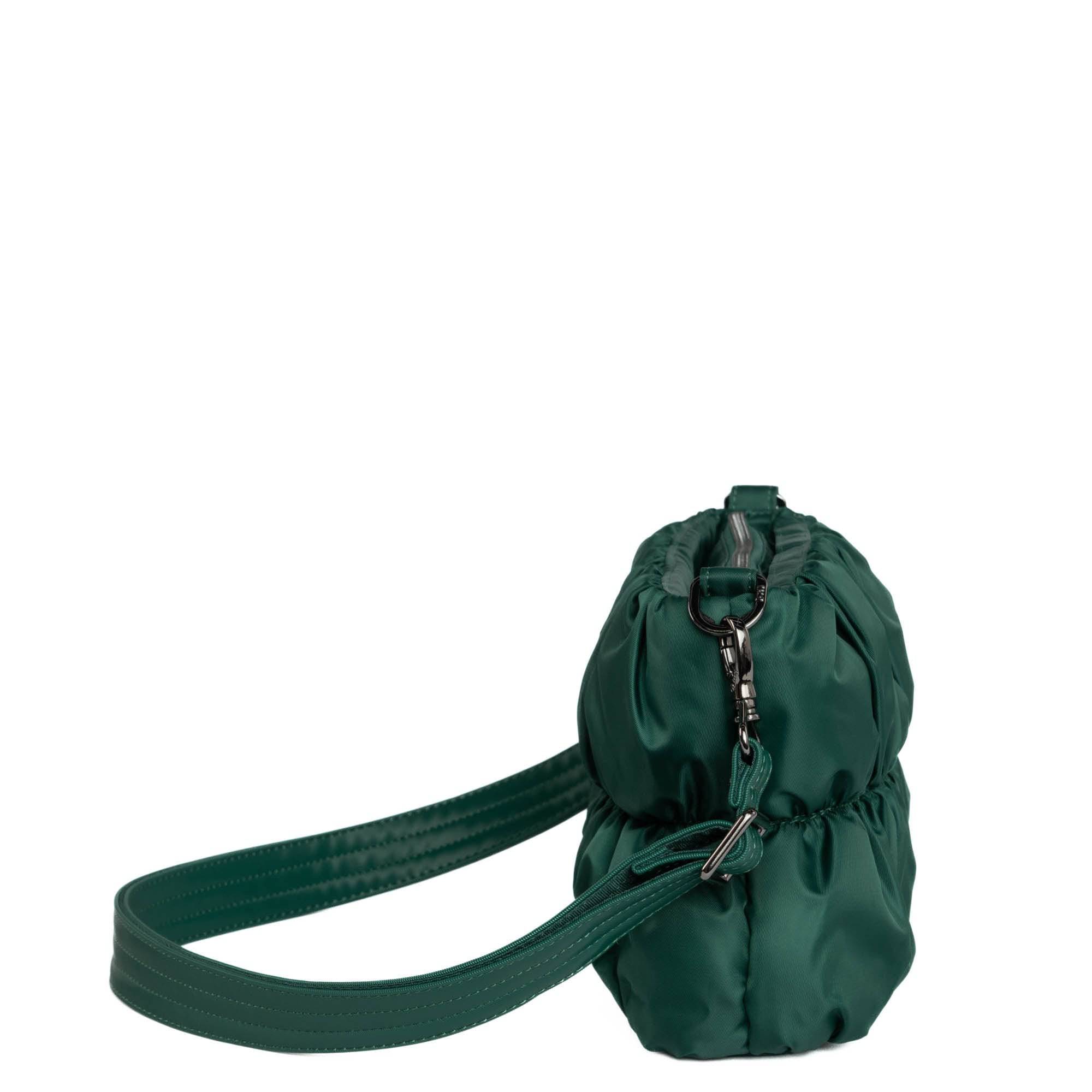 Flounce Ruched Crossbody Bag