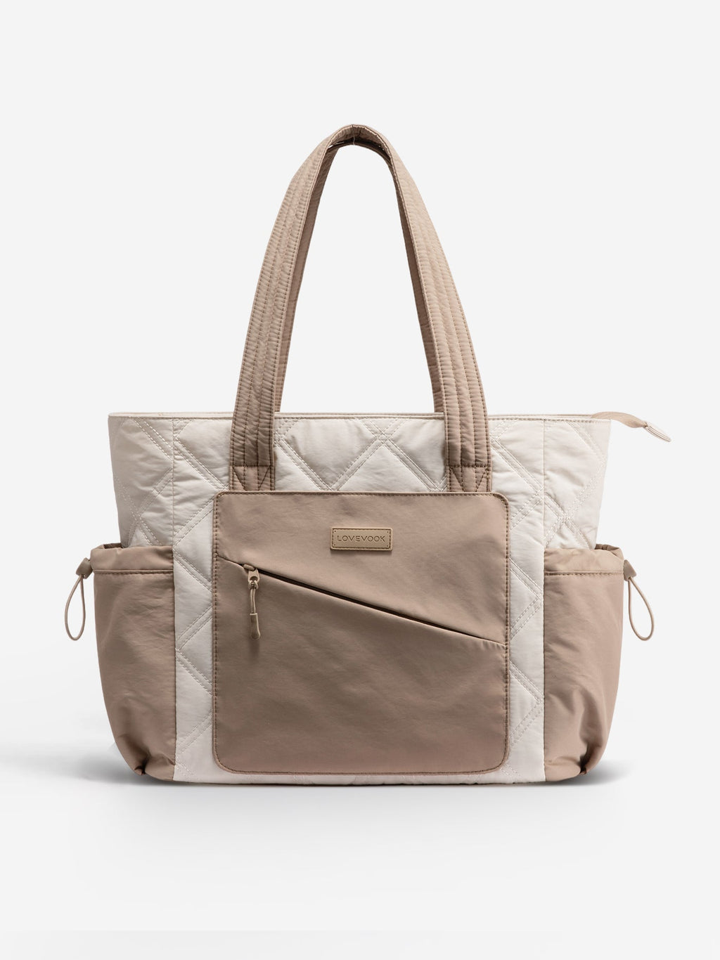 2Pcs Quilted Puffer Tote Bag, 15.6 17.3