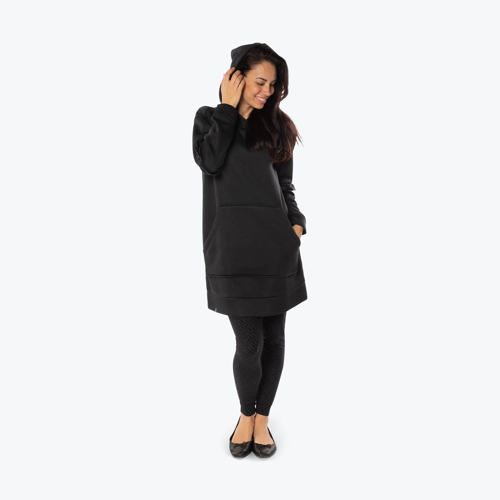 Peekaboo Sweater Fleece Tunic Hoodie