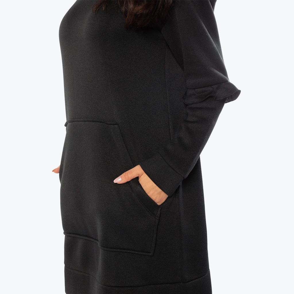 Peekaboo Sweater Fleece Tunic Hoodie