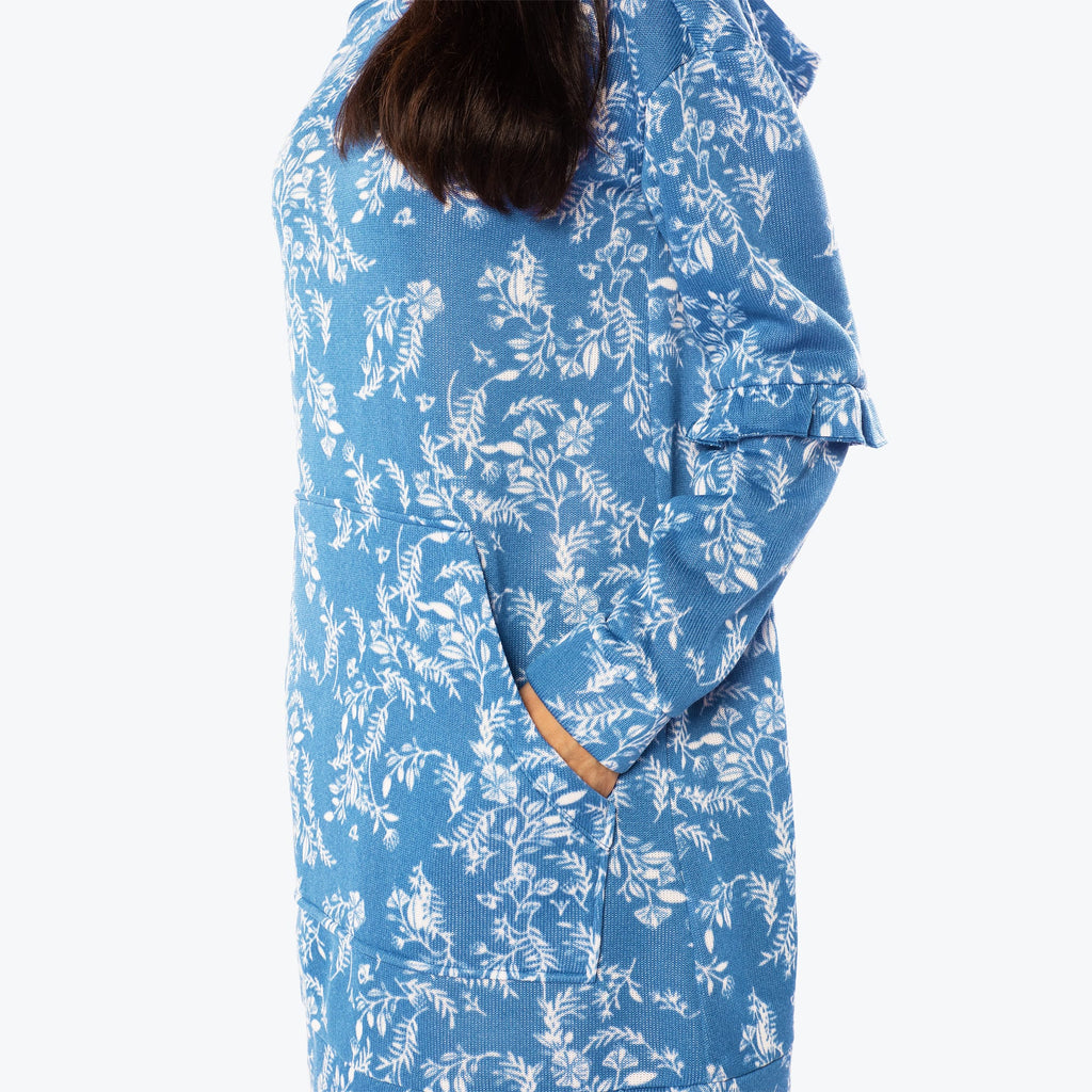 Peekaboo Sweater Fleece Tunic Hoodie
