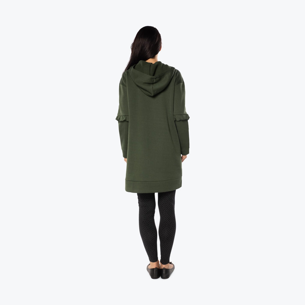 Peekaboo Sweater Fleece Tunic Hoodie