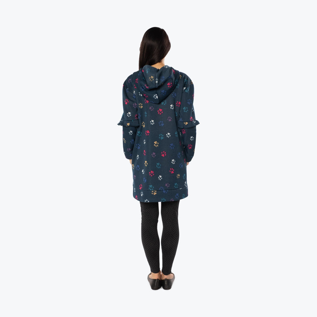 Peekaboo Sweater Fleece Tunic Hoodie