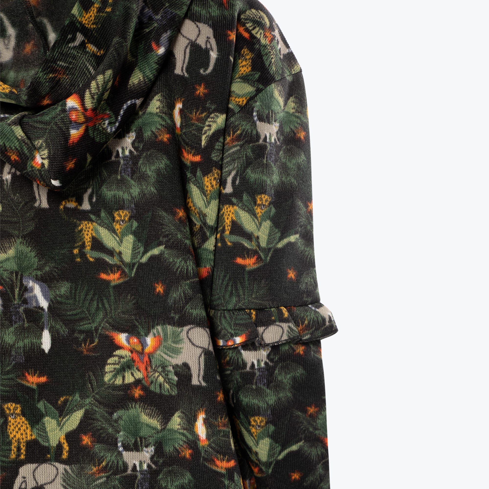 Peekaboo Sweater Fleece Tunic Hoodie
