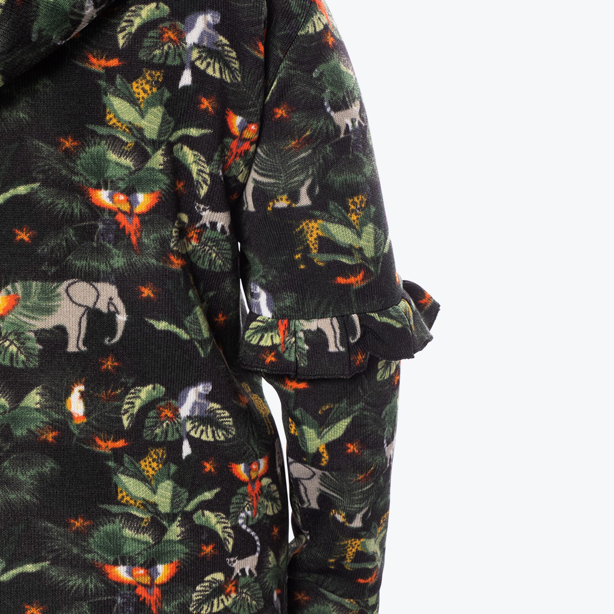 Peekaboo Sweater Fleece Tunic Hoodie