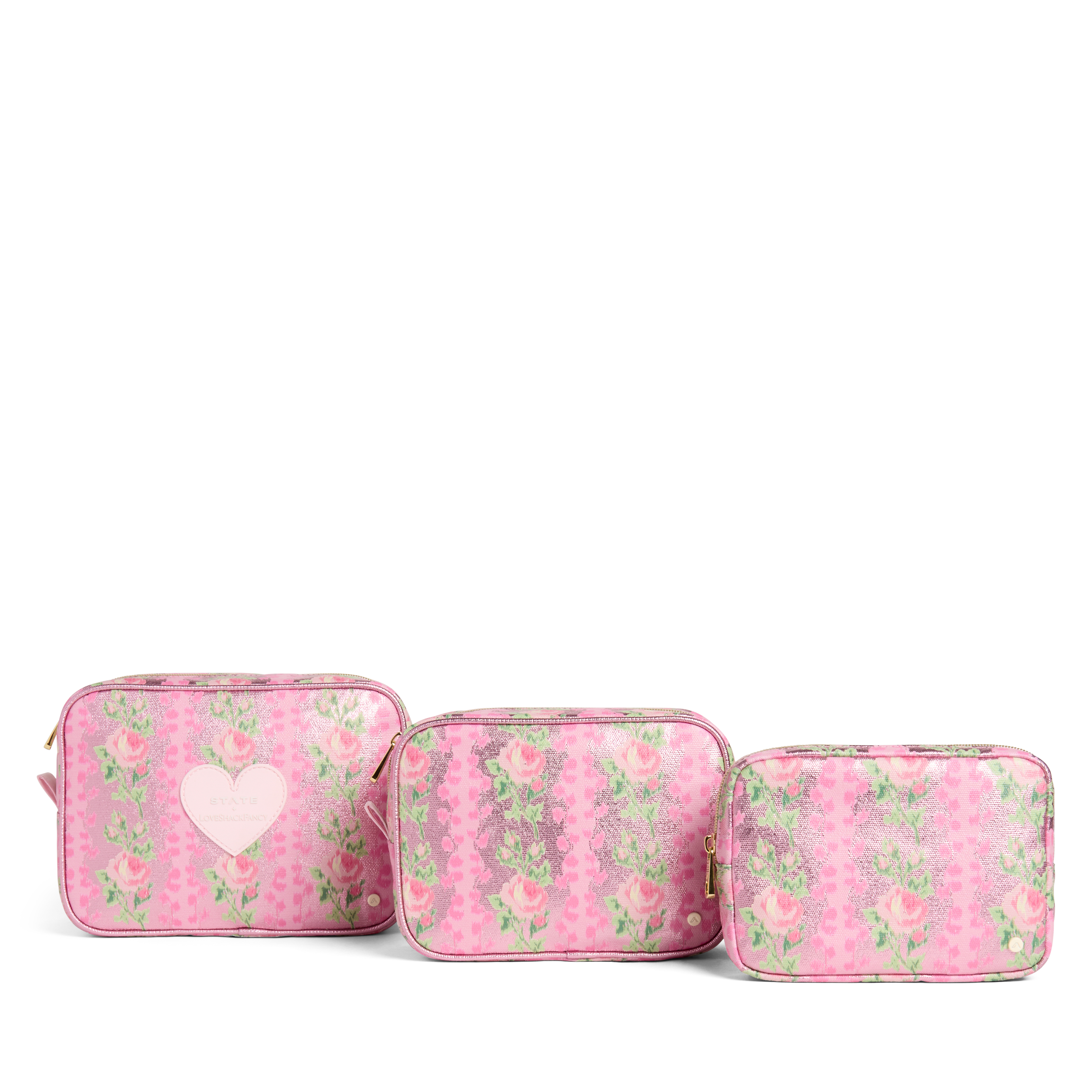 STATE x LoveShackFancy Travel Pouch Set of Three