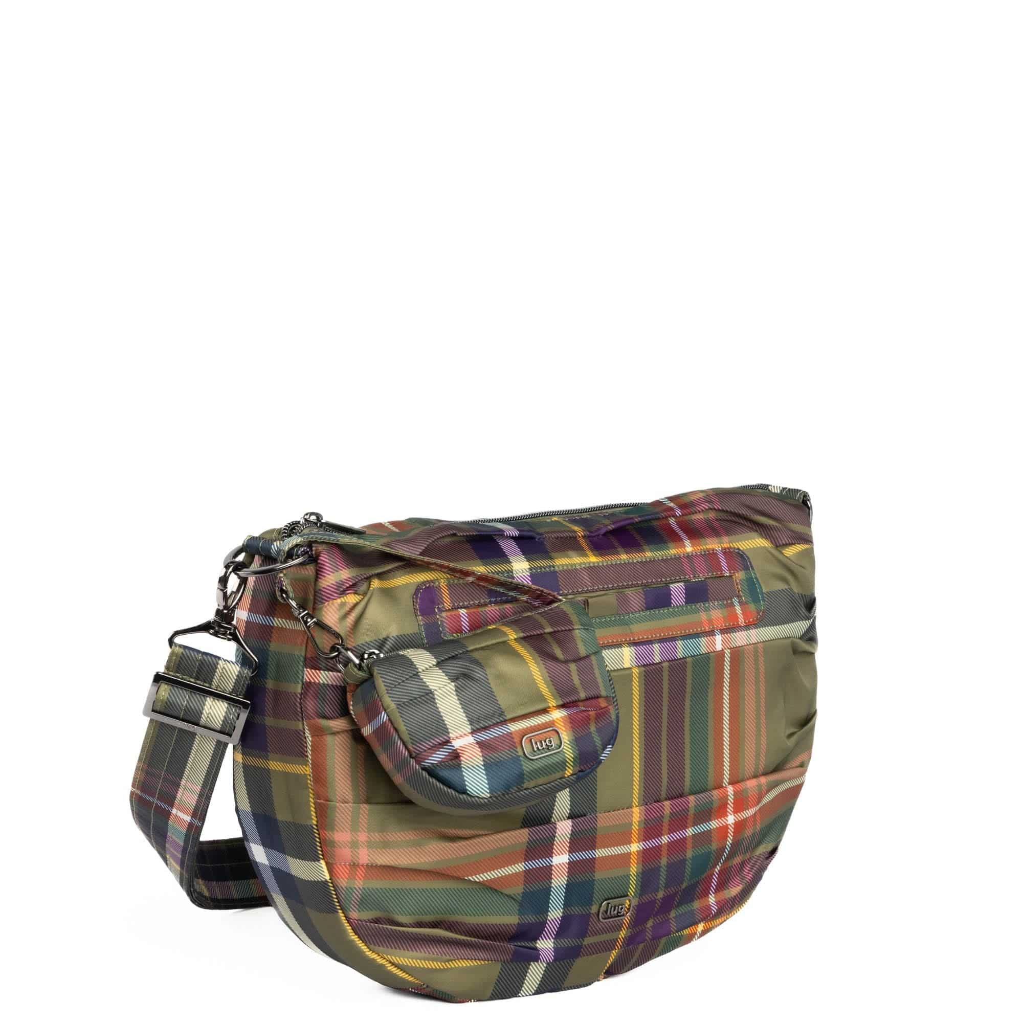 Scuffle Pleated Crossbody Bag with Disco Pouch