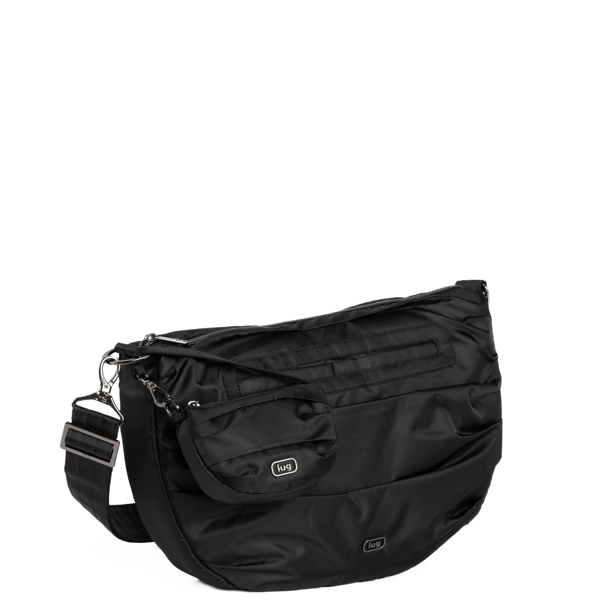 Scuffle Pleated Crossbody Bag with Disco Pouch