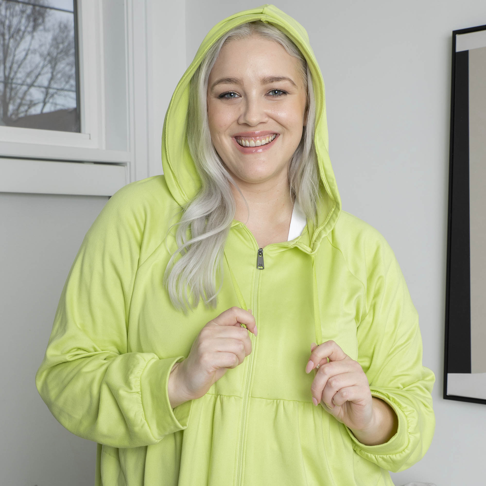 Shimmy Brushed Jersey Zip Up