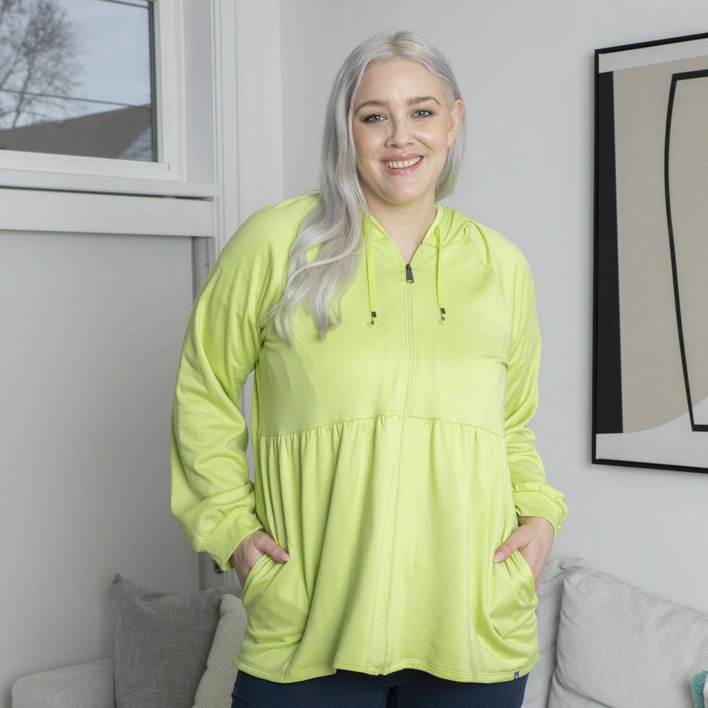 Shimmy Brushed Jersey Zip Up