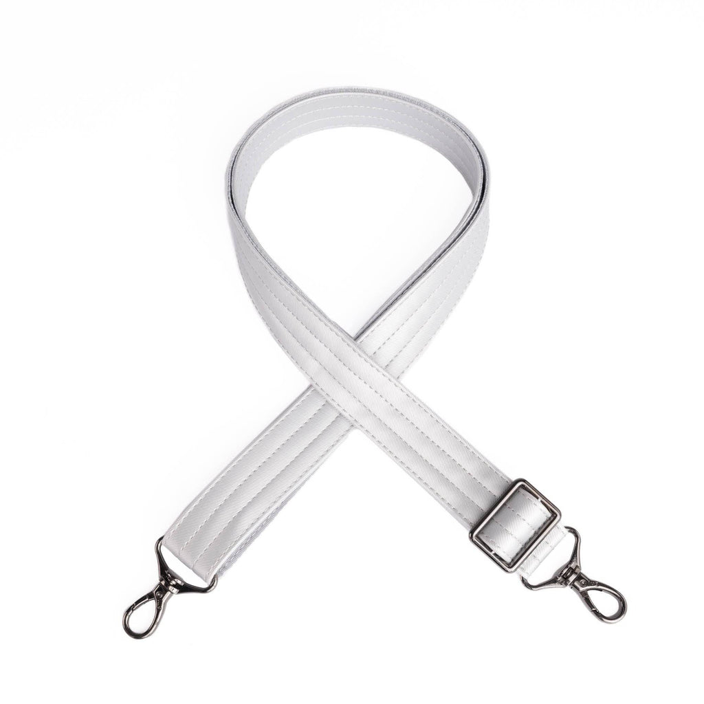 Adjustable Webbed Satin Luxe VL Bag Strap - 1.25