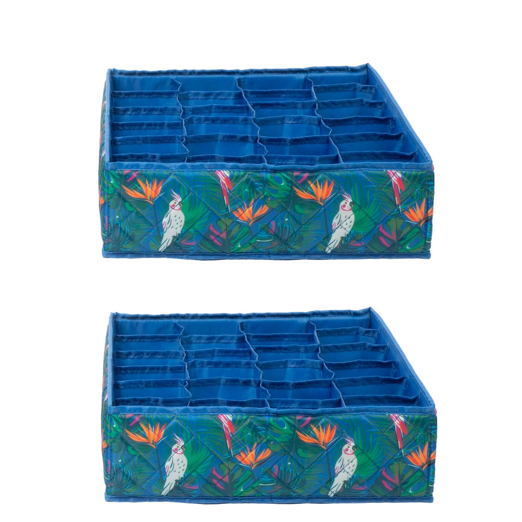 Trolley 2pc 24 Pocket Drawer Organizers