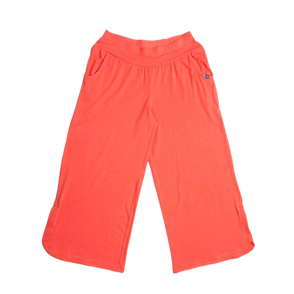 Wiffle Cotton Jersey Cropped Pant