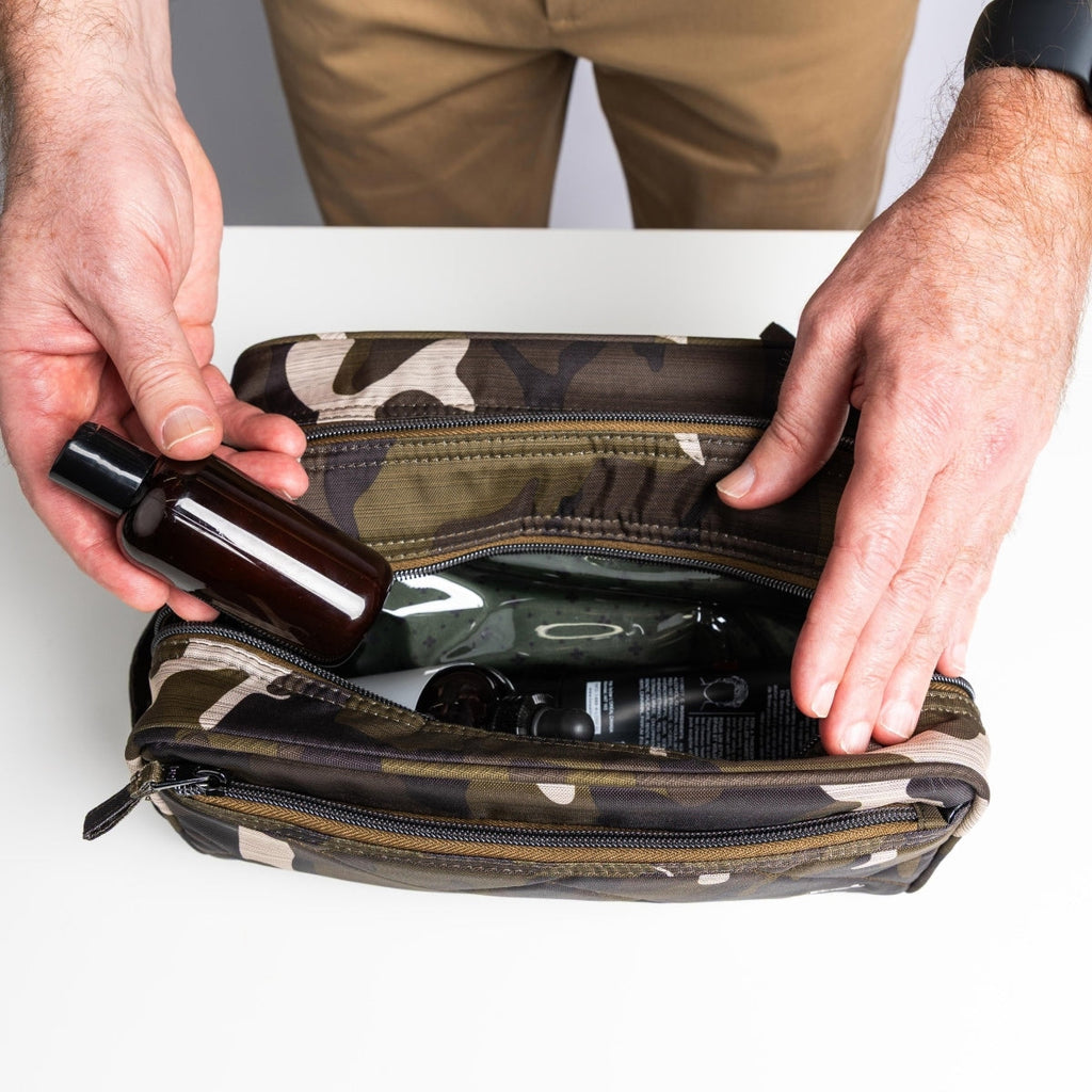 Wheelbarrow Brushed Dopp Kit